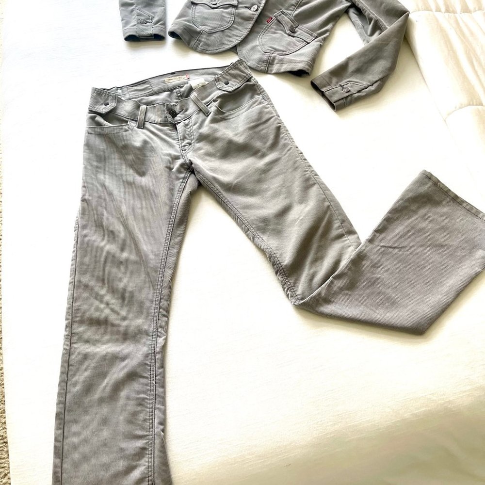 LEVIS GRAY CORDUROY PANT & JACKET